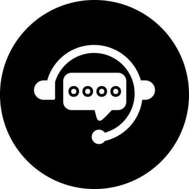 Sohbet simgesi, vektör çizimi
