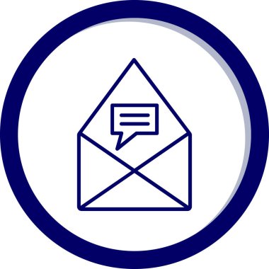 zarf simgesi vektör illüstrasyonu