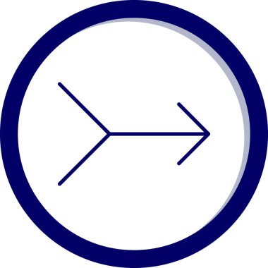 Yuvarlak bir simgenin vektör illüstrasyonu