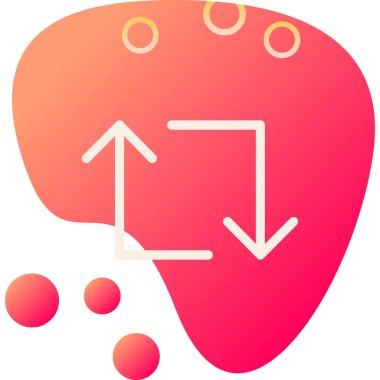 Beyin. Web simgesi basit illüstrasyon