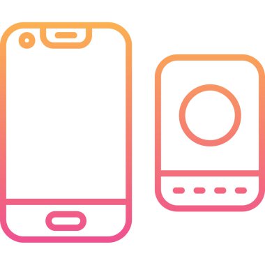 Telefon simgesi vektör illüstrasyonu