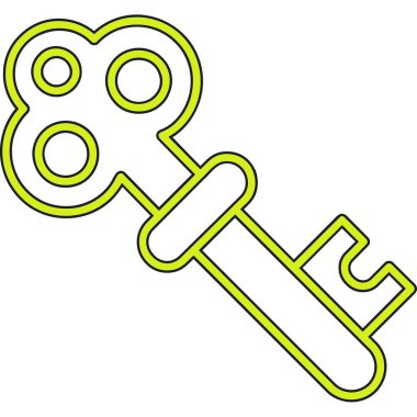 Anahtar kilidi vektör illüstrasyonu