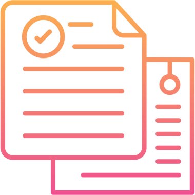 Kontrol listesi. Web simgesi basit illüstrasyon