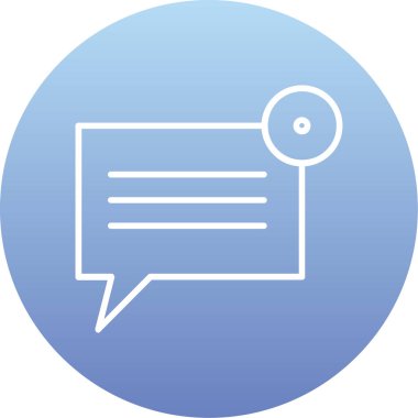 Sohbet simgesi, vektör çizimi