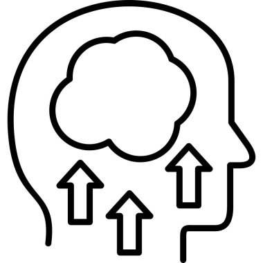 Fikir ikonu. Çözüm simgesinin basit tasarımı