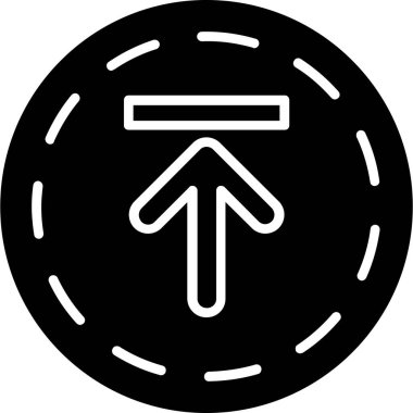 Yol simgesi vektör illüstrasyonu