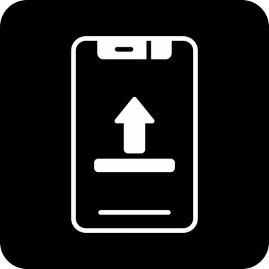 Akıllı telefonun vektör simgesi, vektör illüstrasyonu