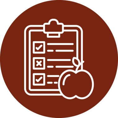 Web sayfası için kontrol listesi vektör simgesi modern basit vektör illüstrasyonu