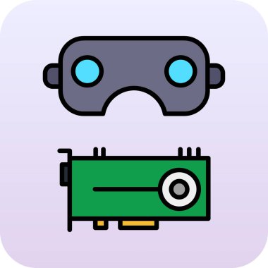 robot makine simgesi vektör tasarımı