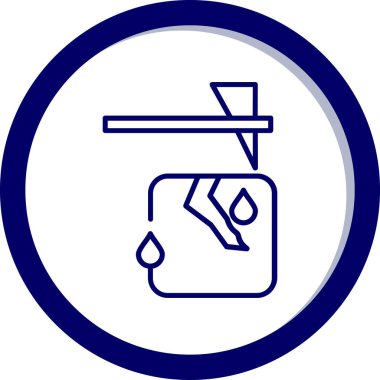 Bir su musluğu simgesinin vektör çizimi