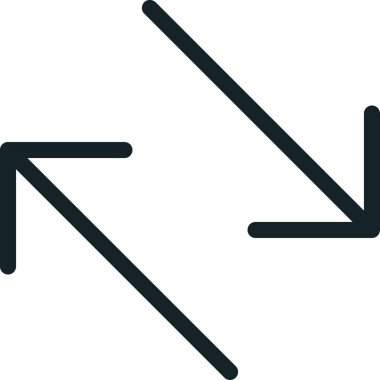 ok aşağı yön simgesi