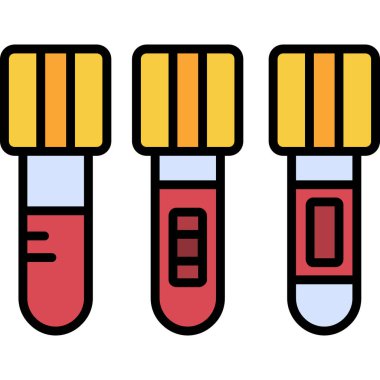 vector illustration of test tubes