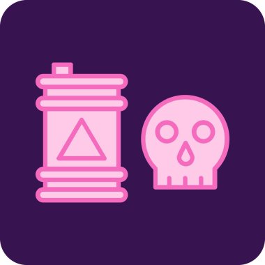 kafatası simgesi, vektör illüstrasyonu, tasarım