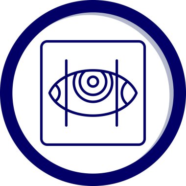 Göz simgesi vektör illüstrasyonu