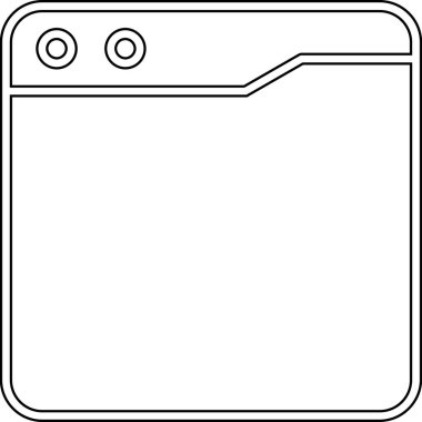 Mutfak fırınının çizgi filmi