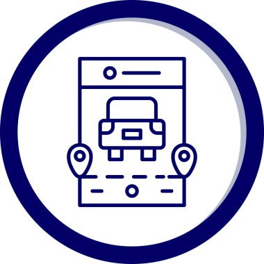 Harita işaretleyici vektör illüstrasyonuName