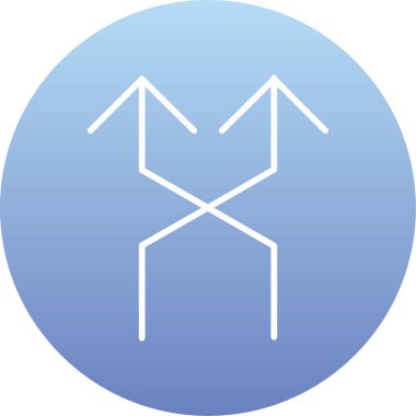 Modern bir simgenin vektör illüstrasyonu