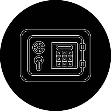 Eşsiz güvenli vektör simgesi