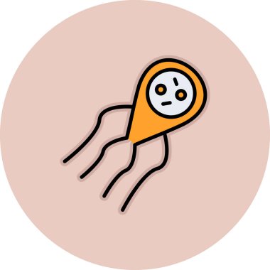 Bir Cadılar Bayramı simgesinin vektör illüstrasyonu