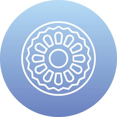 Çiçek. Web simgesi basit illüstrasyon