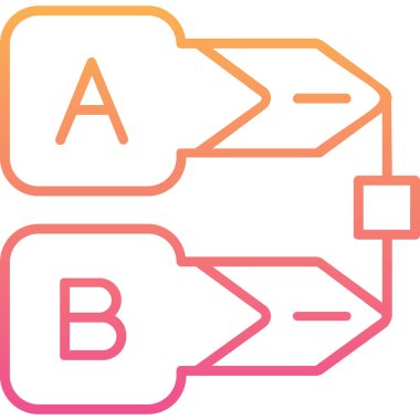 Bir b simgesinin vektör illüstrasyonu