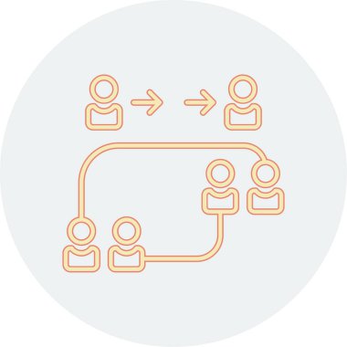 Sosyal ağ renk simgesi