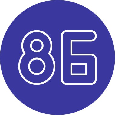 69 modern sayısının vektör illüstrasyonu