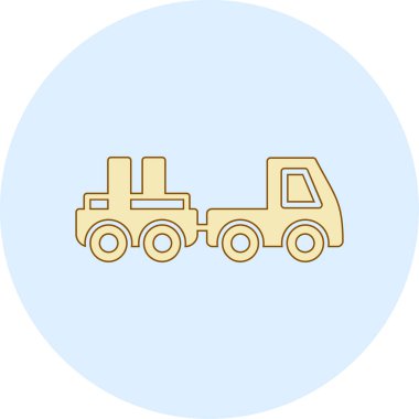 Kamyon. Web simgesi basit illüstrasyon