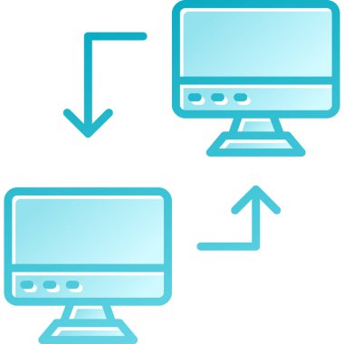Bilgisayar simgesi. vektör illüstrasyonu