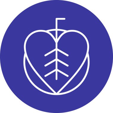 elma simgesinin vektör illüstrasyonu