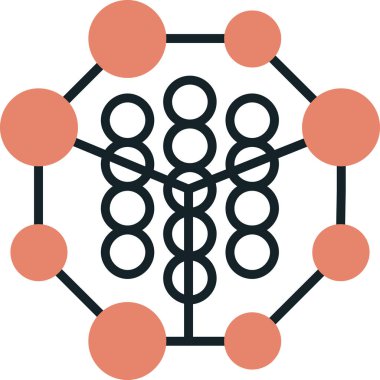 şebeke. Web simgesi basit illüstrasyon