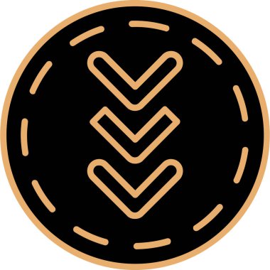 Para simgesi, vektör illüstrasyonu