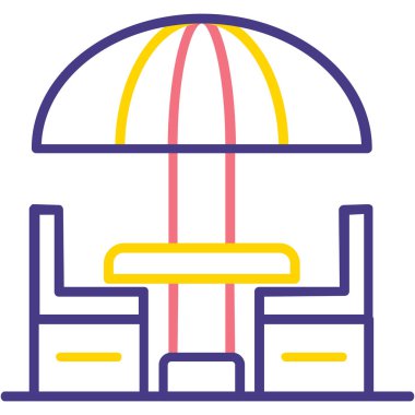 Restoran simgesi vektör illüstrasyonu