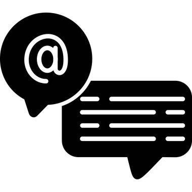 İleti simgesi ile konuşma balonu