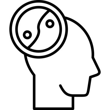 Beyin zihin simgesi, satır biçimi