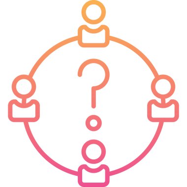 soru simge vektör çizim