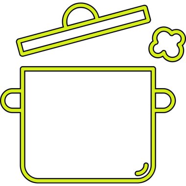 Bir karikatürün vektör çizimi ve boş bir kağıt