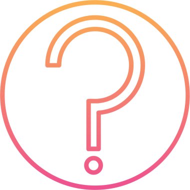 soru işareti ince çizgi simgesi