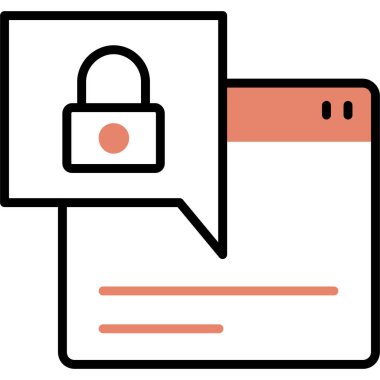 Kilit simgesini taslak biçiminde kilitle