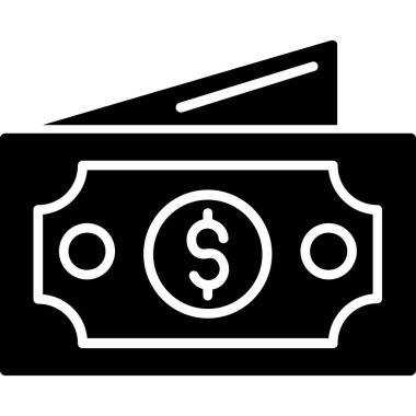 Dolar. Web simgesi basit tasarım