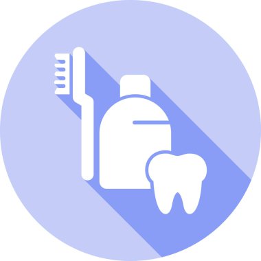 dişçi diş simgesi, vektör illüstrasyonu