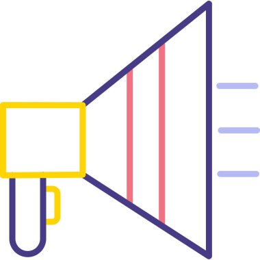 Hoparlör. Web simgesi basit illüstrasyon