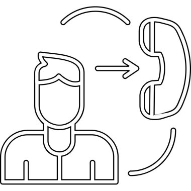 Beyaz arkaplanda izole edilmiş iş adamı simgesi ve vektör illüstrasyonu