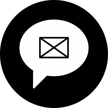 Vektör iletisi Simgesi illüstrasyonu