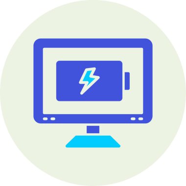 Bilgisayar. Web simgesi basit illüstrasyon