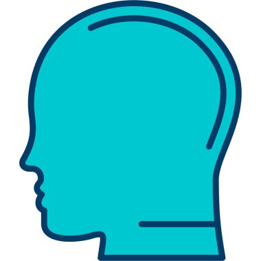 Baş simge vektör çizim