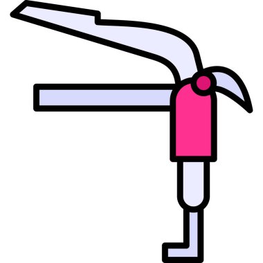 Boru simgesi, basit vektör illüstrasyonu