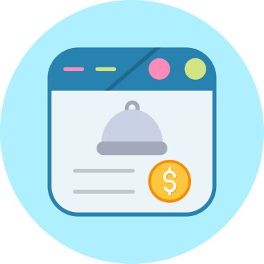 İnternetten alışveriş. Basit resimleme