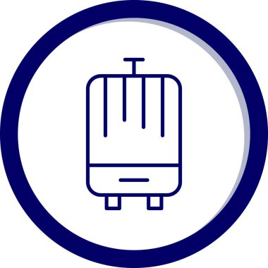 bagaj. Web simgesi basit illüstrasyon