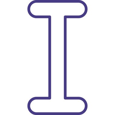 I harfli logo simgesi tasarım şablonu